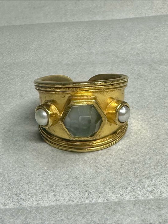 Julie Vos Jewelry - Authentic Julie Vos Statement Ring with 3 beautiful stones